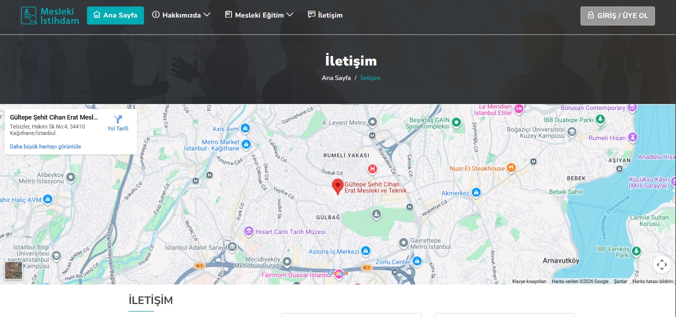 Mesleki İstihdam Platformu - Proje Görseli 2